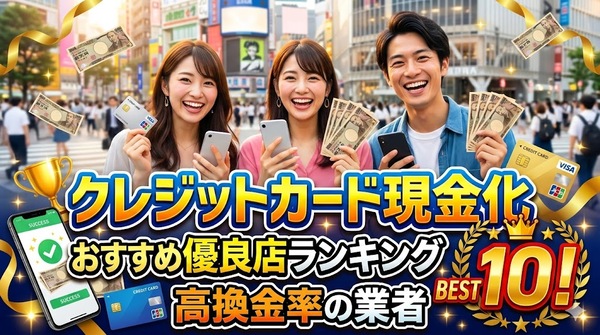 クレジットカード現金化おすすめ優良店ランキングBEST10!高換金率の業者
